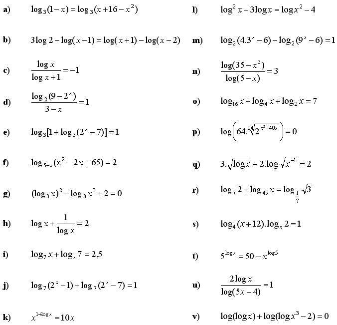 Logaritmické rovnice a nerovnice - Príklad 3 - Zadanie